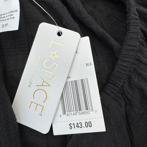 L*Space Feelin Fine Cut Out Long Sleeve Babydoll Cover Up Dress NEW Small - Picture 9 of 10